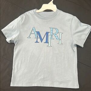 Kids Amiri Light Blue Graphic Kids Tee